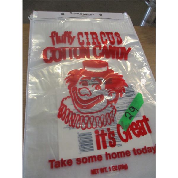 BOX C/W PLASTIC BAGS FOR COTTON CANDY