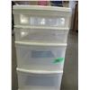 Image 1 : 4 DRAWER PLASTIC CABINET ON WHEELS