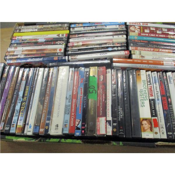 BOX C/W APPROX. 60 DVD'S