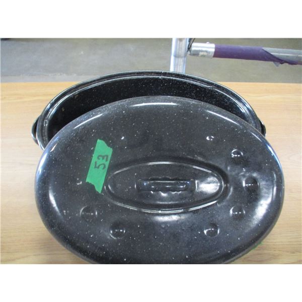 APPROX. 18" ENAMEL ROASTER