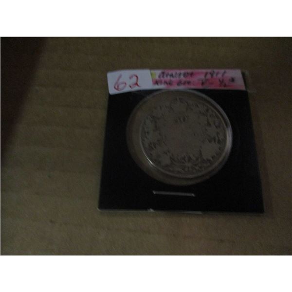 1911 KING GEORGE V POOR GRADE CANADA SILVER HALF DOLLAR