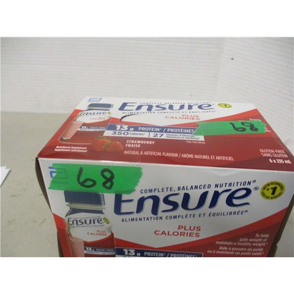 ENSURE PLUS STRAWBERRY DRINK (6 BOTTLES X 235 ML)