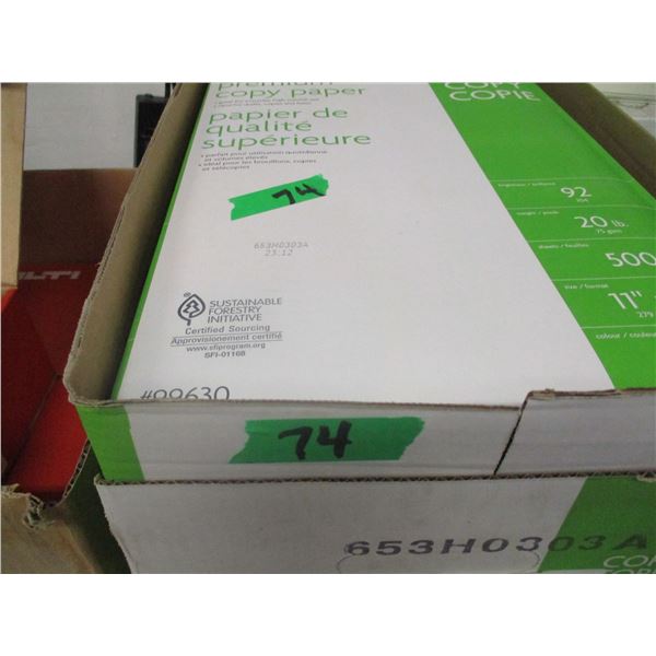 NEW:  11" X 17" COPY PAPER (500 SHEETS) - PACKAGE