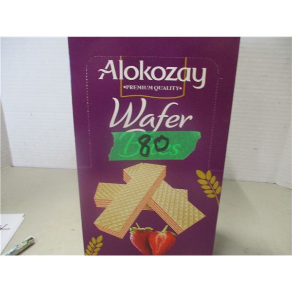 SHELF PULLS (AS IS):  STRAWBERRY FLAVOR WAFER COOKIES (12 PACKS) - BOX