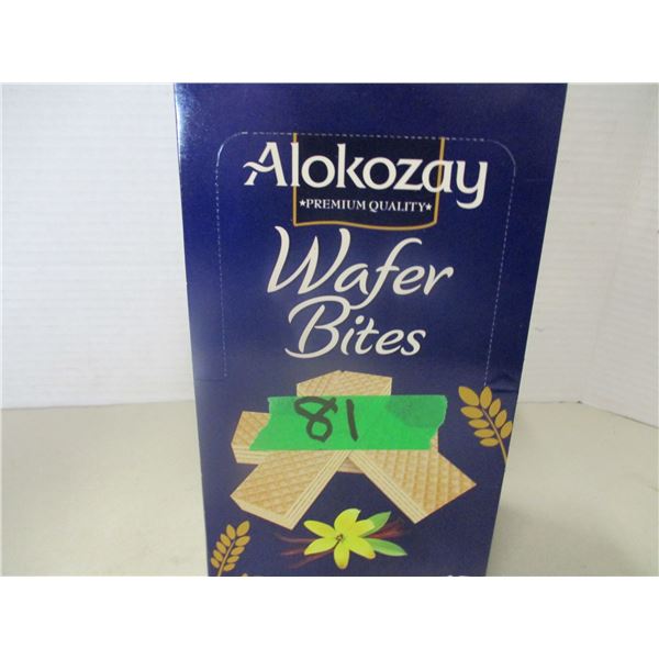 SHELF PULLS (AS IS):  VANILLA FLAVOR WAFER COOKIES (12 PACKS) - BOX