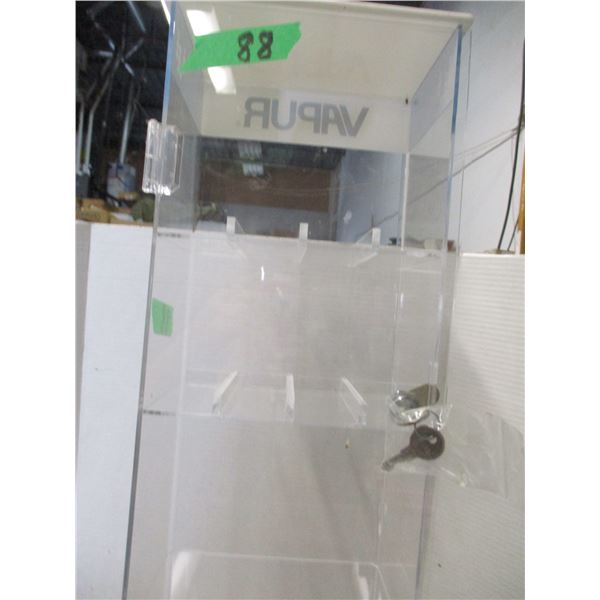 ESTATE:  LOCKING PLASTIC DISPLAY CABINET