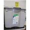 Image 3 : ESTATE:  18 GALLON GRAY TOTE C/W LID