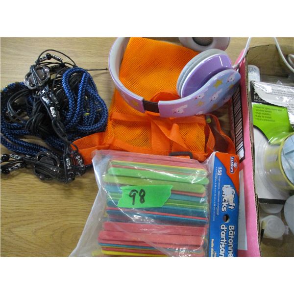 BOX C/W ASSORTED MISC ITEMS