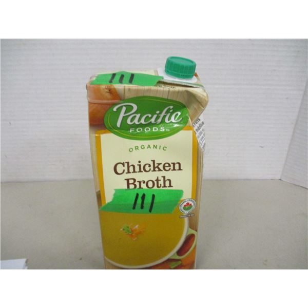 SHELF PULLS (AS IS):  CHICKEN BROTH (1L) - CARTON