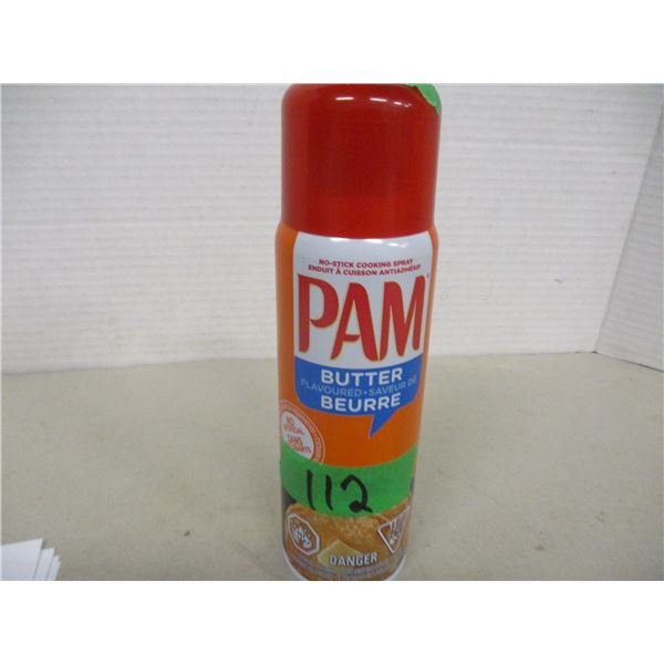 SHELF PULLS (AS IS):  PAM BUTTER FLAVOR COOKING SPRAY (141G) - CAN