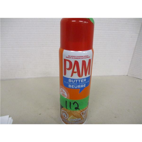 SHELF PULLS (AS IS):  PAM BUTTER FLAVOR COOKING SPRAY (141G) - CAN