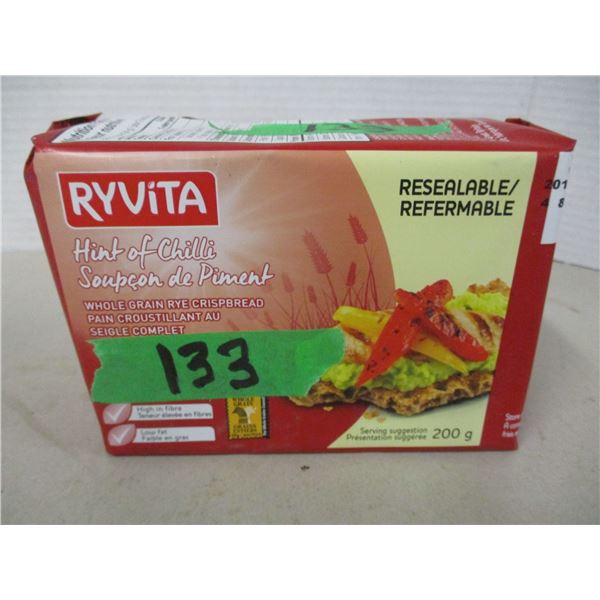 SHELF PULLS (AS IS):  RYVITA HINT OF CHILI CRACKERS (200G) - PACKAGE