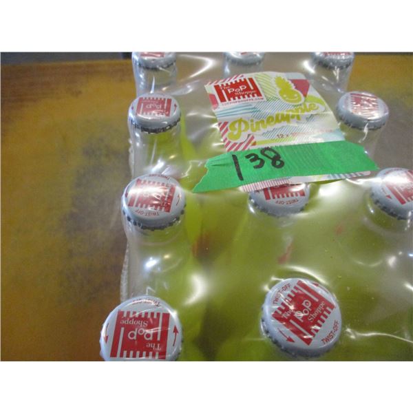 SHELF PULLS (AS IS):  POP SHOP PINEAPPLE DRINK (12 BOTTLES X 355 ML) - BOX