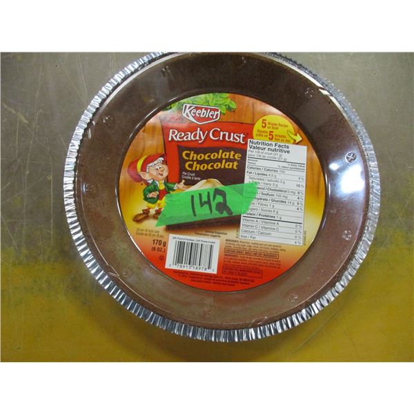 SHELF PULLS (AS IS):  CHOCOLATE CRUMB PIE CRUST (170G) - PACKAGE