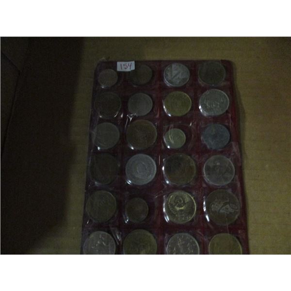 LOT OF OVER 24 WORLD COLLECTABLE COINS