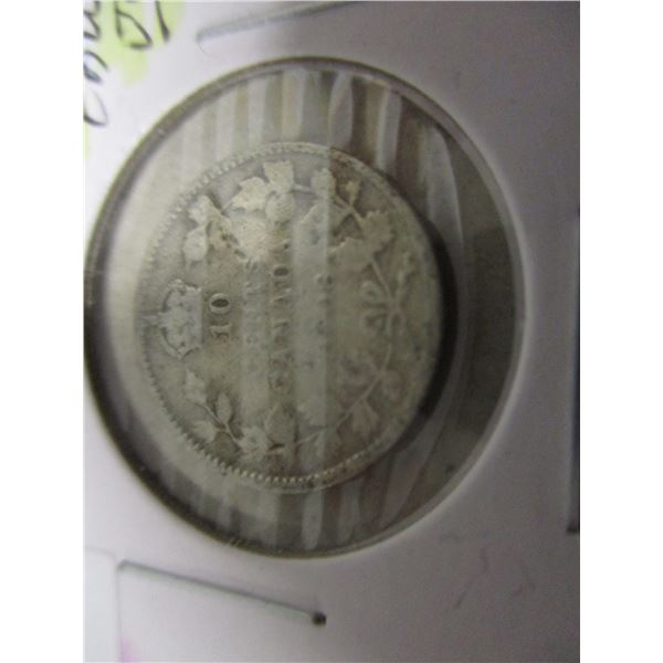 1908 KING EDWARD VII CANADA SILVER DIME