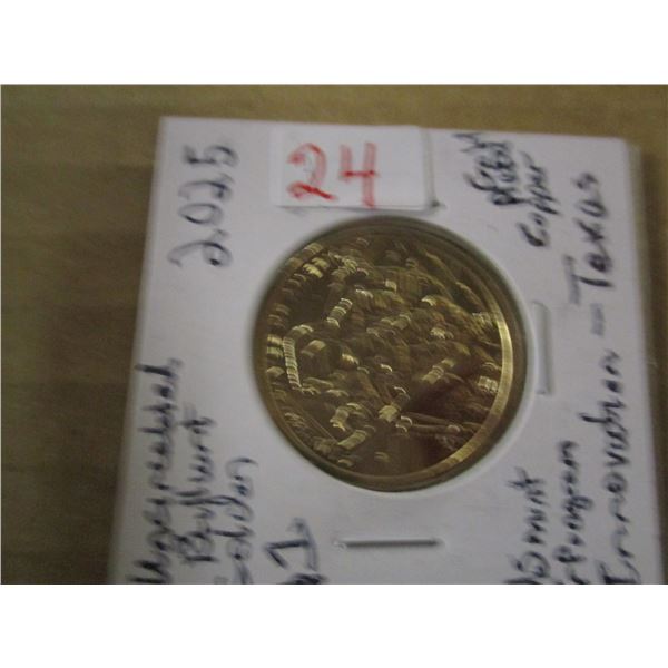 2025 UNCIRCULATED BRILLIANT TEXAS GOLDEN DOLLAR (US MINT)