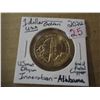 Image 1 : 2024 UNCIRCULATED BRILLIANT ALABAMA GOLDEN DOLLAR (US MINT)