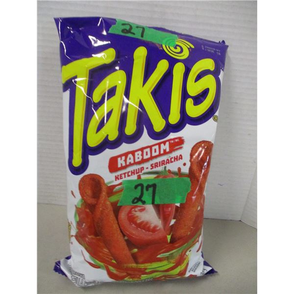 SHELF PULLS (AS IS):  TAKIS KETCHUP KABOOM CHIPS (260G) - BAG