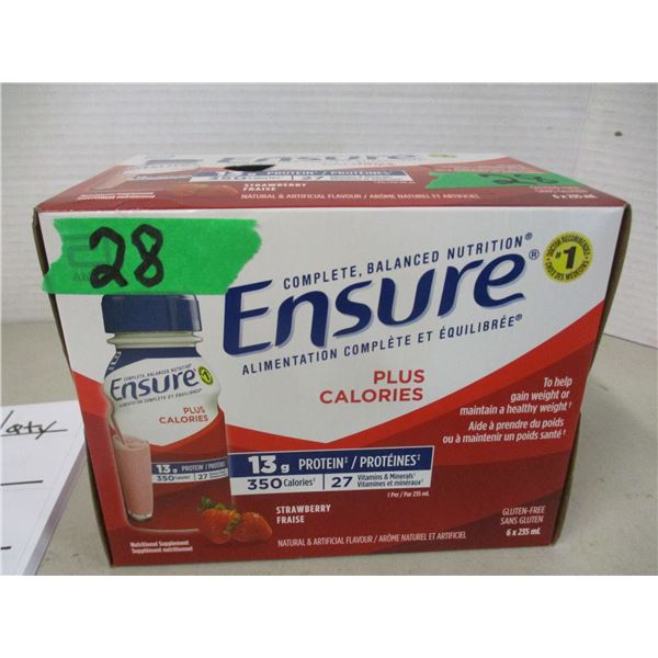 ENSURE PLUS STRAWBERRY DRINK (6 BOTTLES X 235 ML)