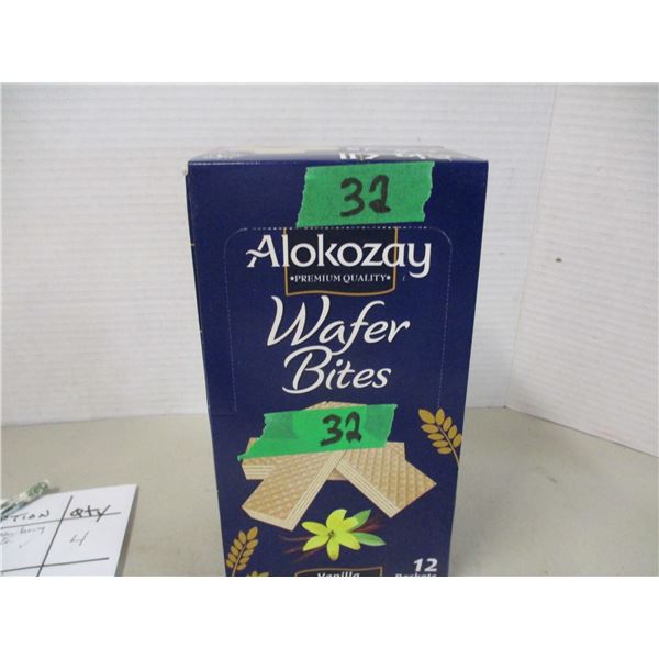 SHELF PULLS (AS IS):  VANILLA FLAVOR WAFER COOKIES (11 PACKS) - BOX