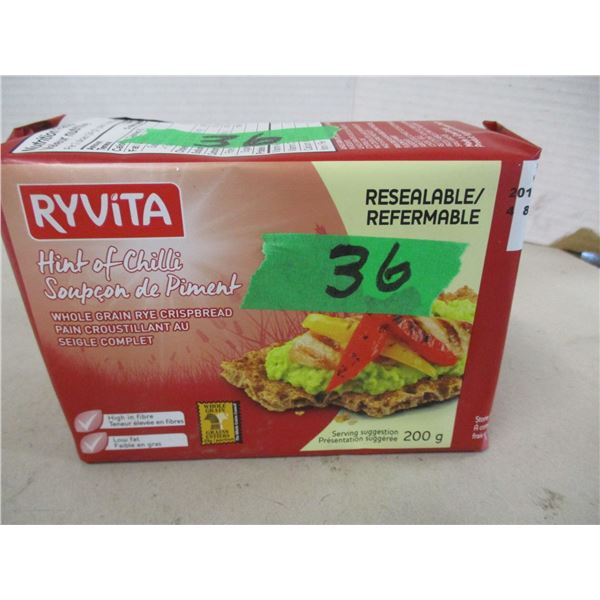 SHELF PULLS (AS IS):  RYVITA HINT OF CHILI CRACKERS (200G) - PACKAGE