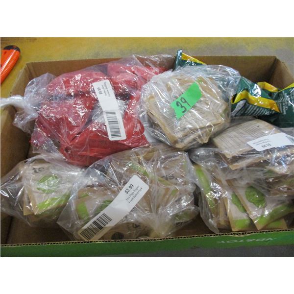 SHELF PULLS (AS IS):  FLAT C/W ASSORTED COFFEE & TEA BAGS