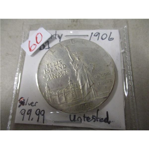 1906 LIBERTY SILVER DOLLAR (UNTESTED - 0.90 AG)