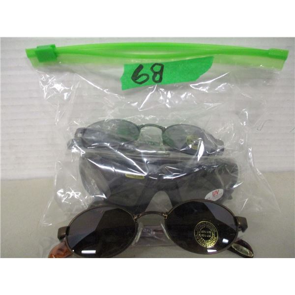 ESTATE/NEW:  BAG C/W 3 PAIR SUNGLASSES