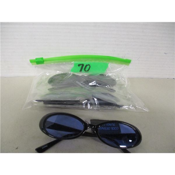ESTATE/NEW:  BAG C/W 3 PAIR SUNGLASSES