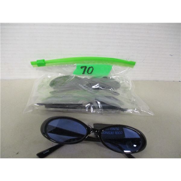 ESTATE/NEW:  BAG C/W 3 PAIR SUNGLASSES