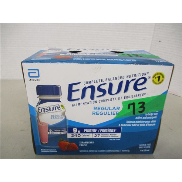 ENSURE REGULAR STRAWBERRY DRINK (6 BOTTLES X 235 ML)