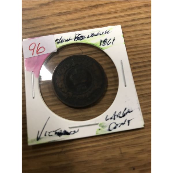 1861 VICTORIAN NEW BRUNSWICK LARGE PENNY