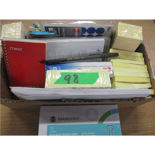 TRAY C/W ASSORTED OFFICE SUPPLIES