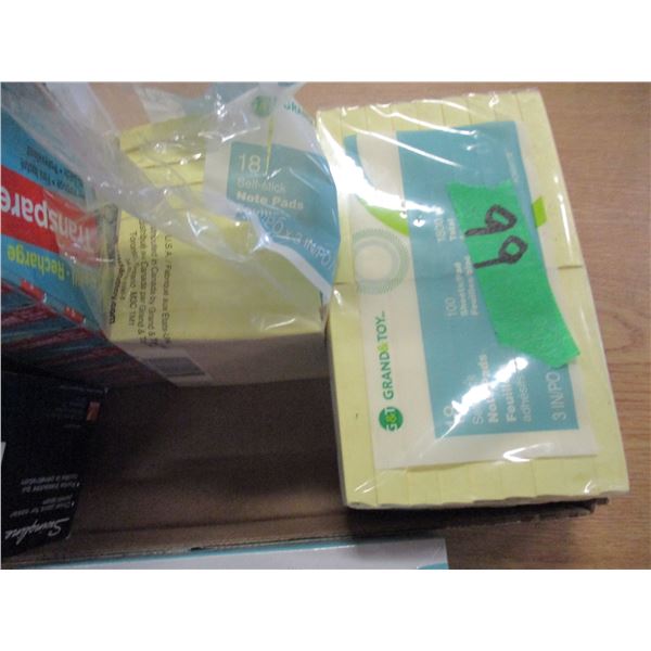 TRAY C/W ASSORTED OFFICE SUPPLIES