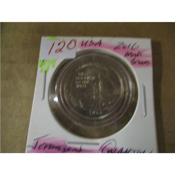 2016 USA KENTUCKY FIRST DOOR TO THE WEST JEFFERSON QUARTER