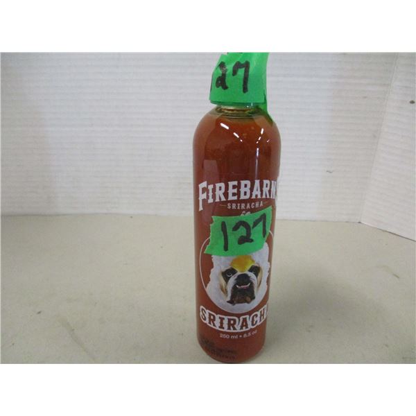 SHELF PULLS (AS IS):  FIREBARNS SRIRACHA SAUCE (250 ML) - JAR