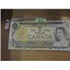 Image 3 : 1973 CRISP UNCIRCULATED POKER HAND SERIAL NUMBER LAST OF CANADA $1 BILL