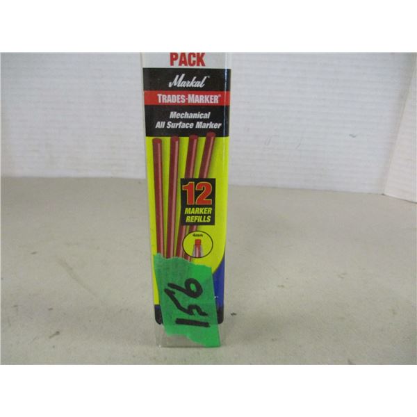 NEW:  PACKAGE OF 12 MARKER REFILLS (ALL SURFACE)