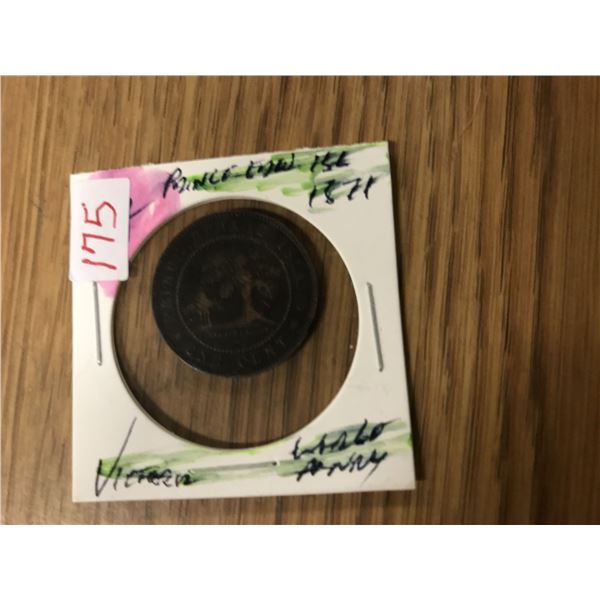 1861 NOVA SCOTIA VICTORIAN LARGE PENNY