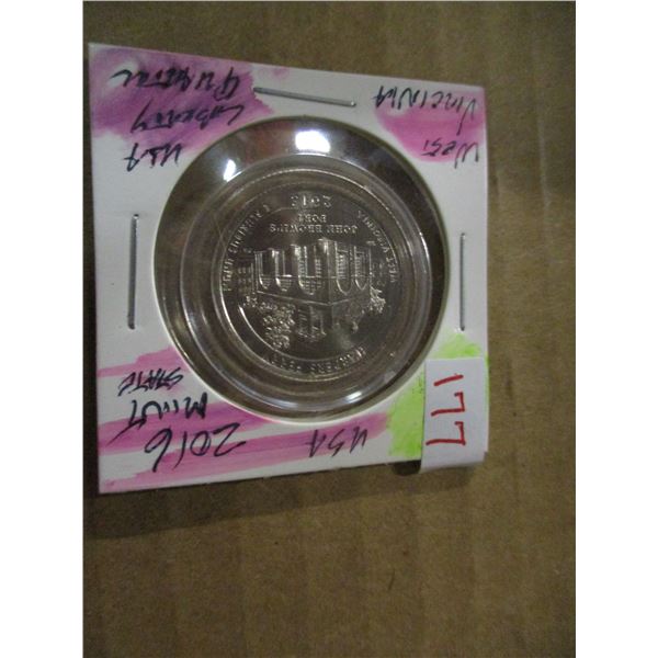 2016 PROOF MINT WEST VIRGINIA USA LIBERTY QUARTER