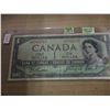 Image 3 : 1954 DEVILS FACE POKER HAND SERIAL NUMBER CANADA $1 BILL