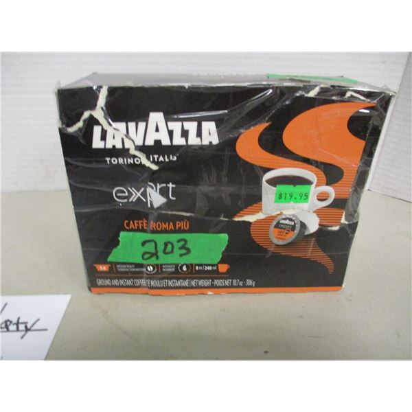 SHELF PULLS (AS IS):  LAVAZZA CAFÉ AROMA COFFEE (306 G PODS) - BOX