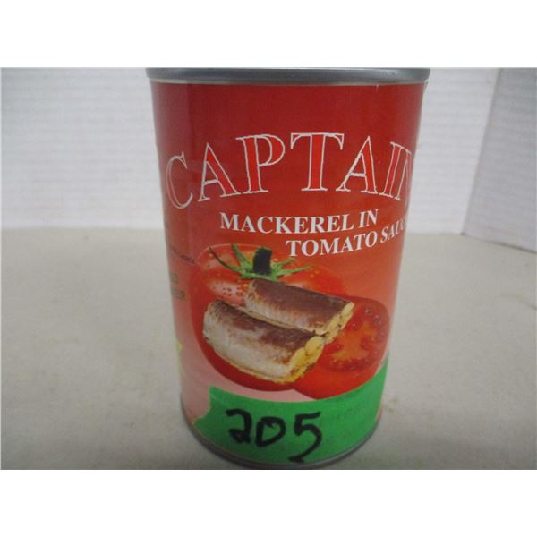 SHELF PULLS (AS IS):  CAPTAIN MACKEREL IN TOMATO SAUCE (425G) - CAN