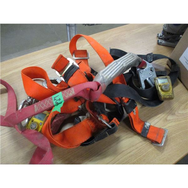 BOX C/W NON-CERTIFIED SLINGS & HARNESS (AS IS)