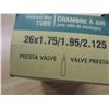Image 1 : 26 X 1.75/1.95/2.25 BICYCLE TUBE