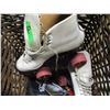 Image 1 : WICKER BASKET, ROLLER BLADES, RACKETS, ETC