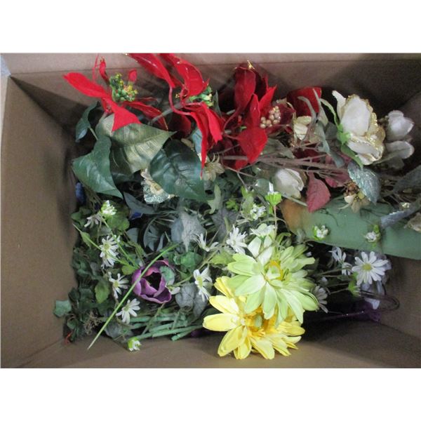 BOX C/W ARTIFICIAL FLOWERS