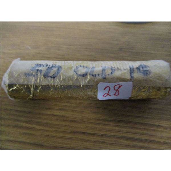 ROLL OF OLD CANADIAN PENNIES