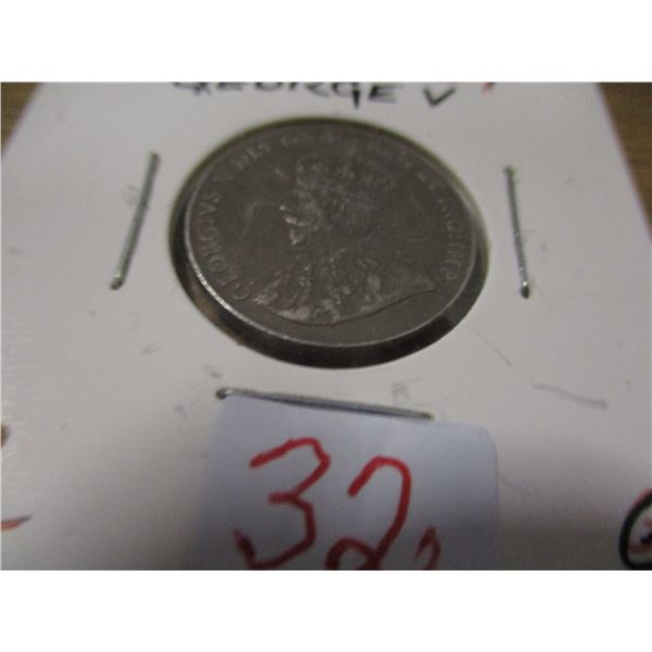 1927 CANADA KING GEORGE V NICKEL